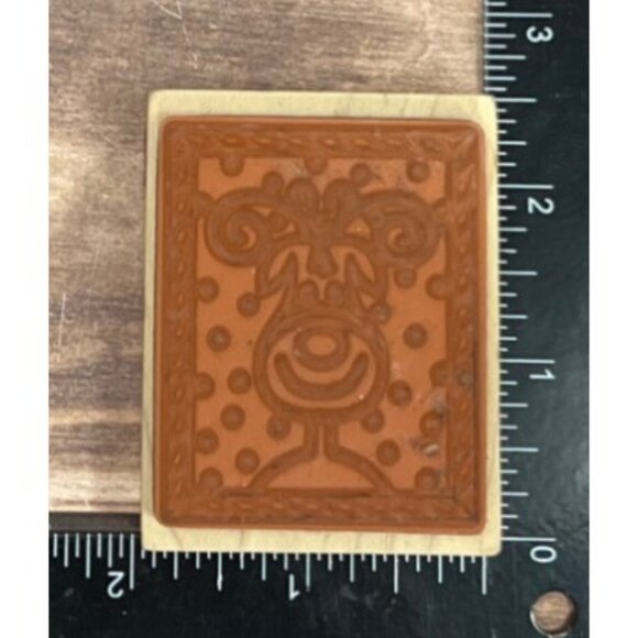 INKADINKADO 94267-M RUDOLPH THE RED NOSED REINDEER WOOD MOUNTED RUBBER STAMP - Picture 4 of 4